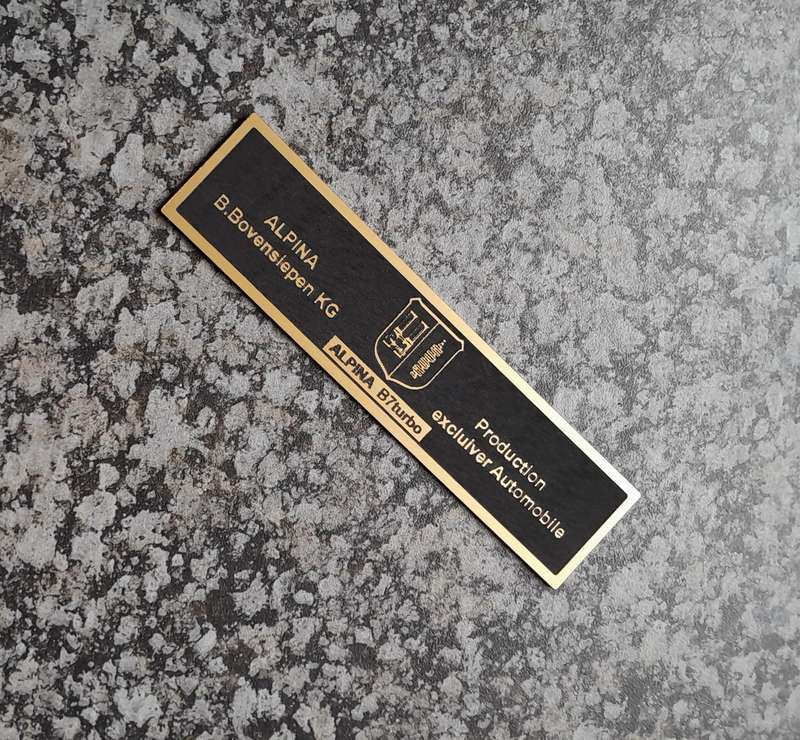 BMW ALPINA Console Tags
