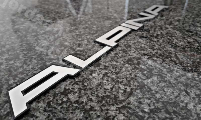 Bmw ALPINA Boot lettering badge
