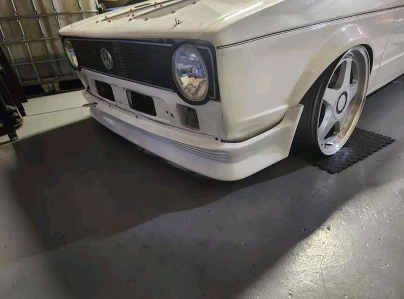 Golf 1 mk1 front BBS Fiberglass spoiler