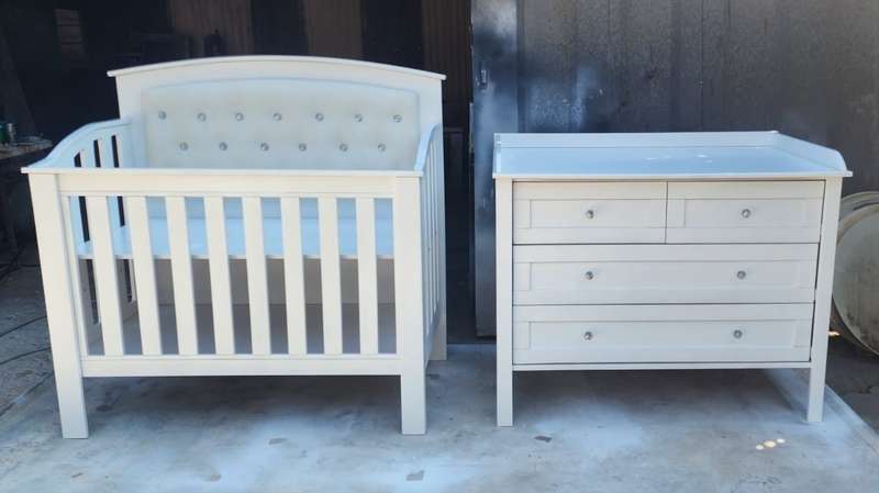 Nursery Baby cot and baby compactum