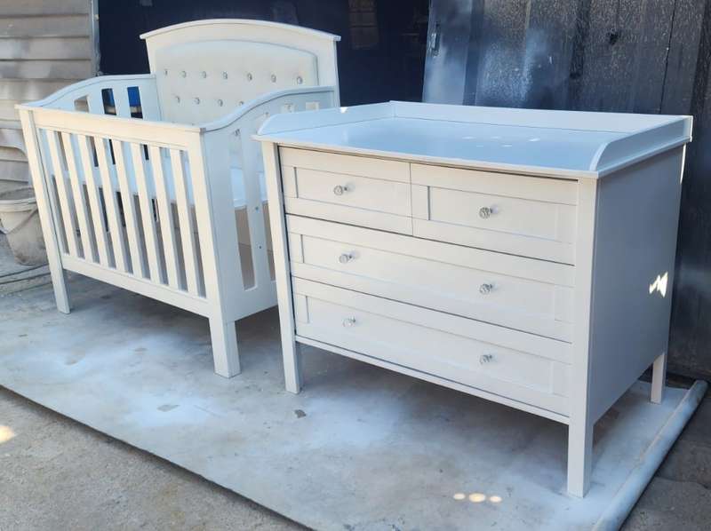Nursery Baby cot and baby compactum