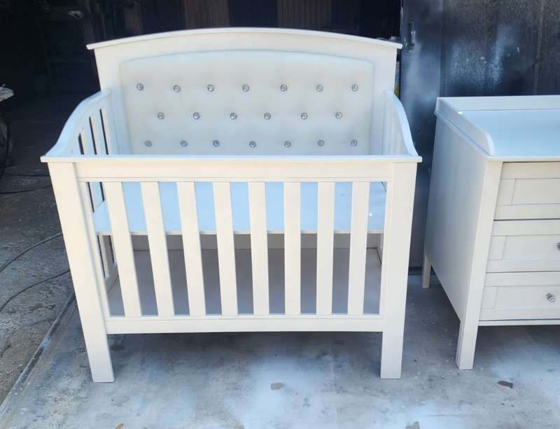 Nursery Baby cot and baby compactum