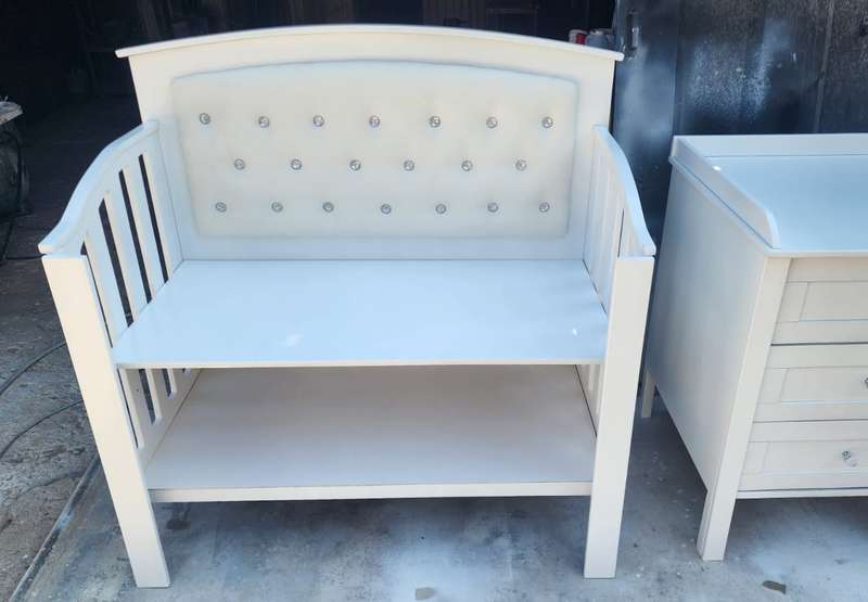 Nursery Baby cot and baby compactum