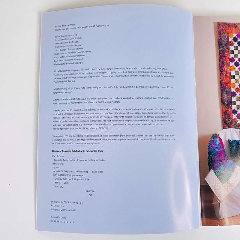 Fantastic Fabric Folding by Rebecca Wat