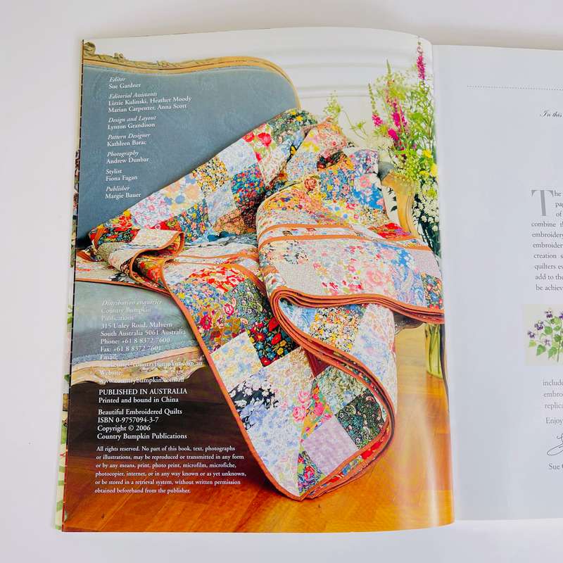 Beautiful Embroidered Quilts by the publisher of Inspirations magazine