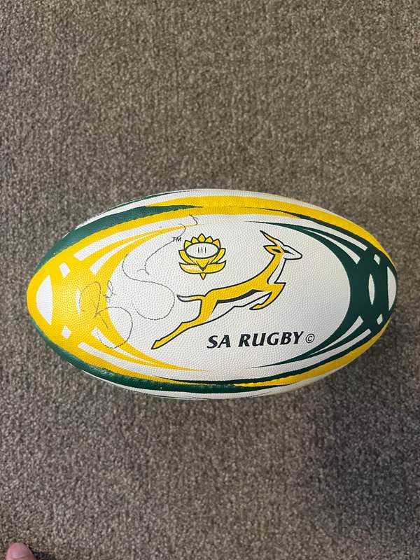 Springboks / SA Rugby Ball signed by Bob Skinstad & Breyton Paulse
