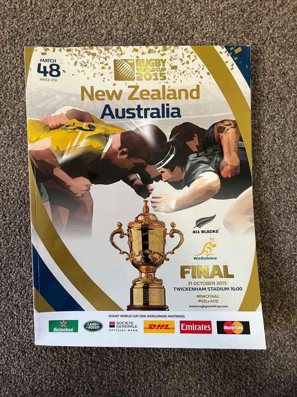 Rugby World Cup 2015 Final - Official Match Programme (New Zealand vs Australia)