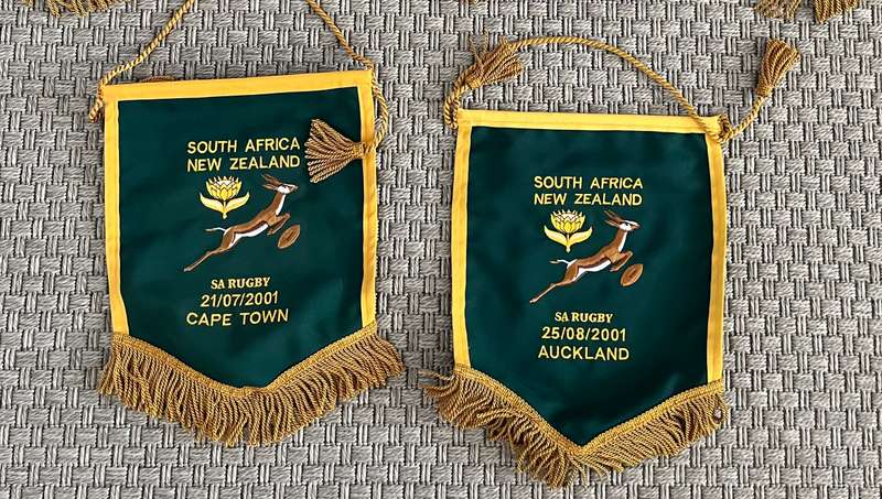 Springbok Pennants (SA vs New Zealand, Australia, England, France)