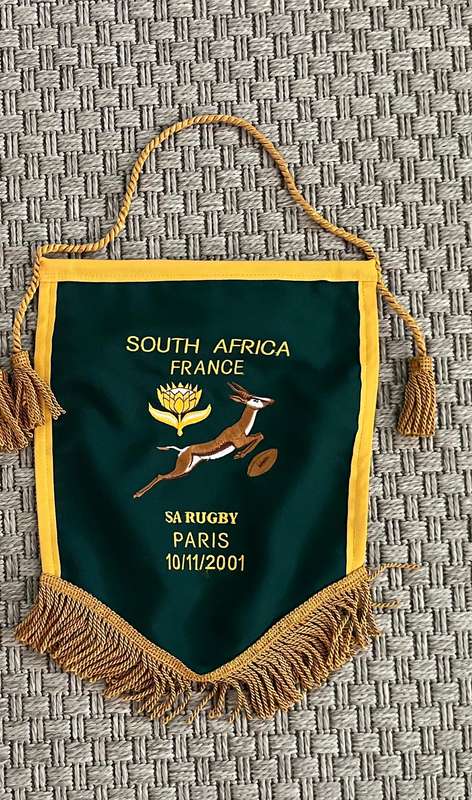 Springbok Pennants (SA vs New Zealand, Australia, England, France)