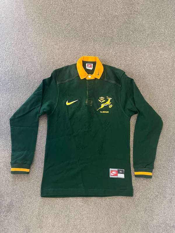 1997/8 Signed Springbok Jersey (incl. Joost vd Westhuizen, Ollie le Roux, Percy Montgomery)