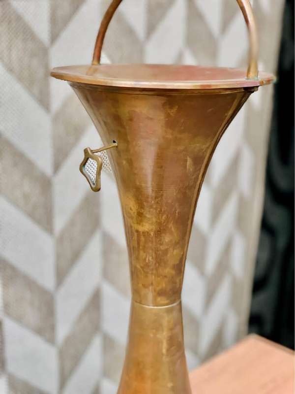 Vintage Brass Standing Spittoon Ashtray