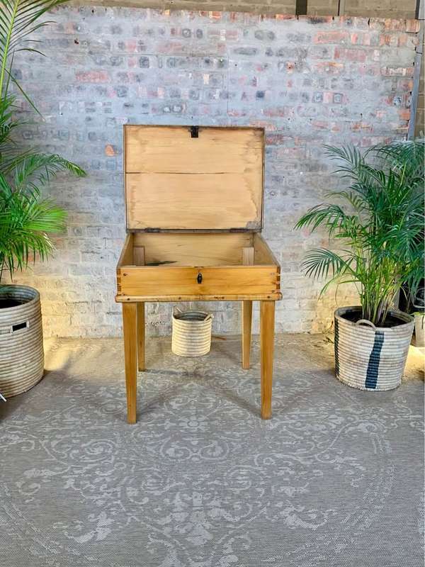 Vintage Oregon Pine Writing Desk