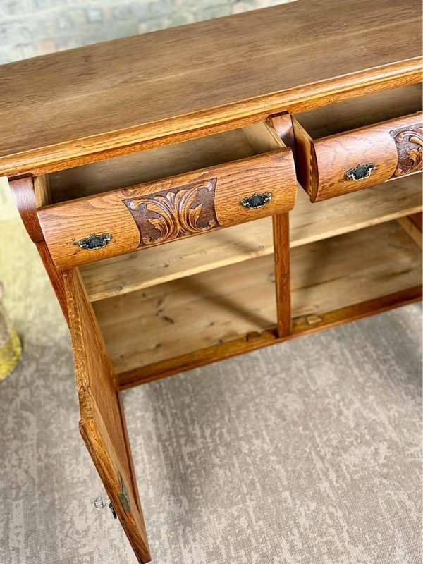 Antique French Oak Sideboard/ Server/ Cabinet