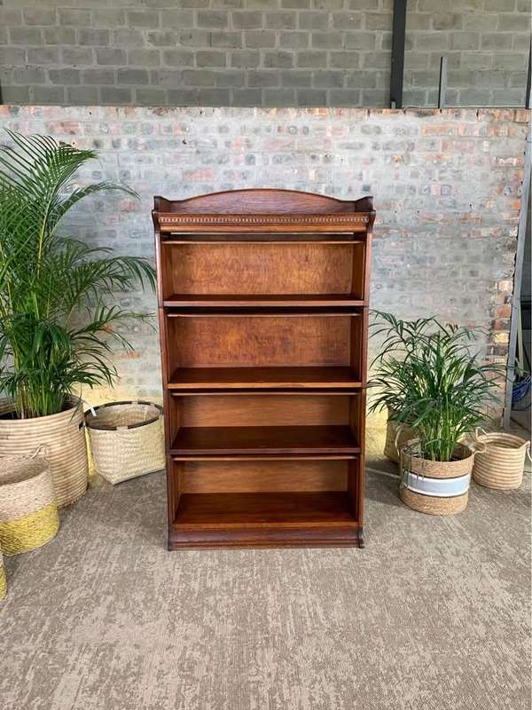 Vintage Oak Globe Wernicke 4 Tier Barristers Bookcase/Bookshelf