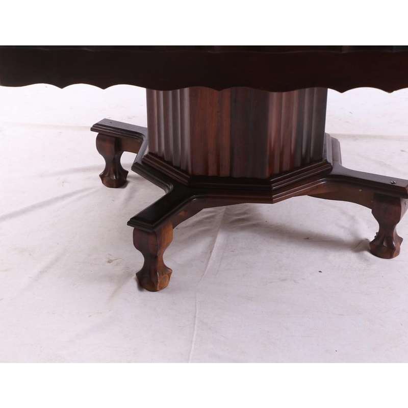 Solid Imbuia Wood Dining Room Table
