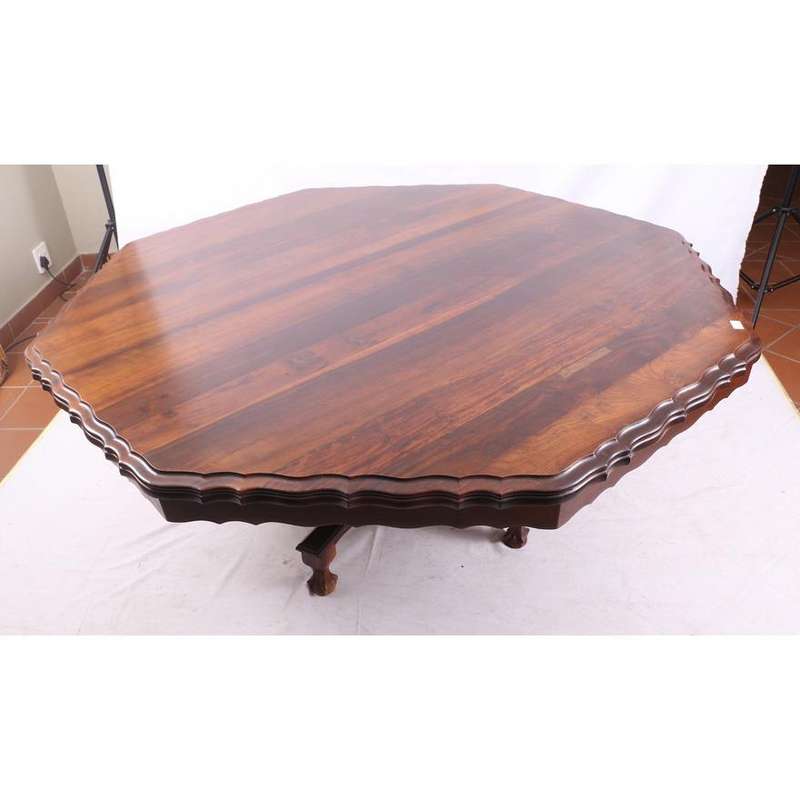 Solid Imbuia Wood Dining Room Table