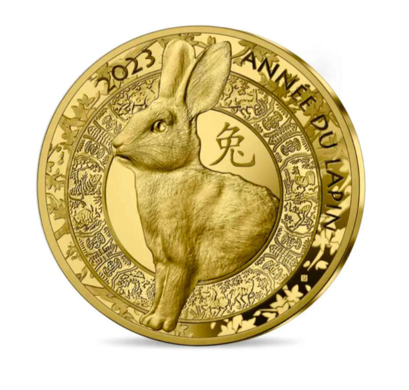 Year of the Rabbit50 1/4 Oz Gold coin - Proof 2023