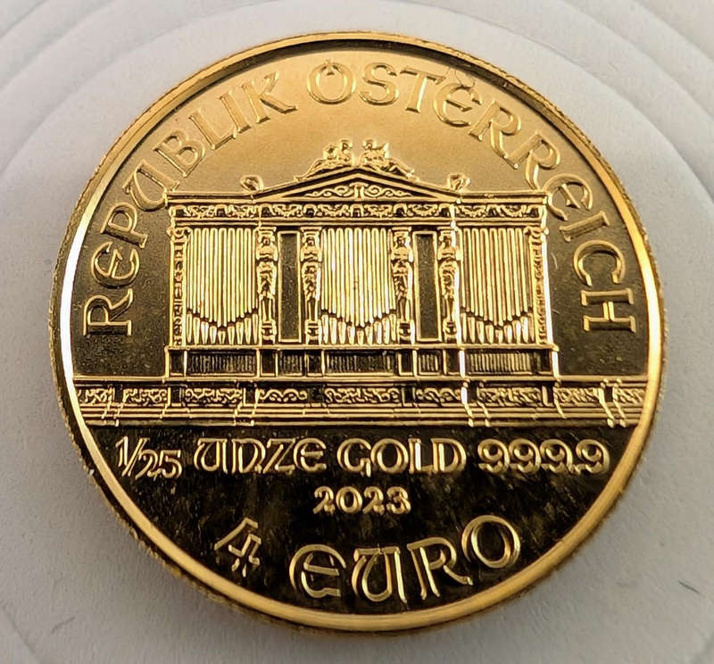 1/25 Ounce Gold Vienna Philharmonic Coin 2023