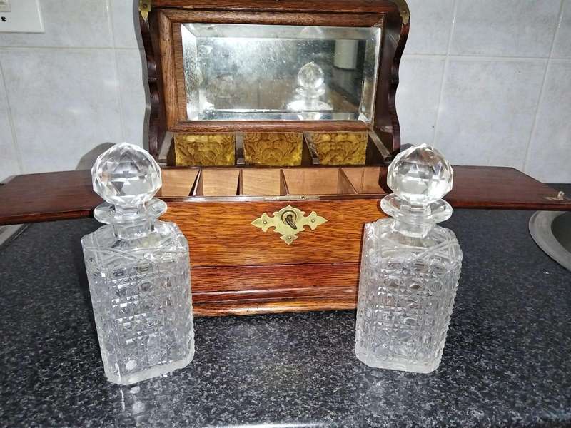 Proantic: 19th Century Tantalus Whiskey Cellar
