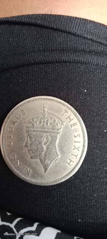 1952 Southern Rhodesia Half Crown