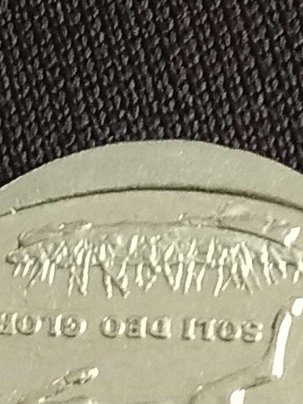 Title: 2018 South Africa R1 Coin  Rare Die Break Error Covering AL Mintmark