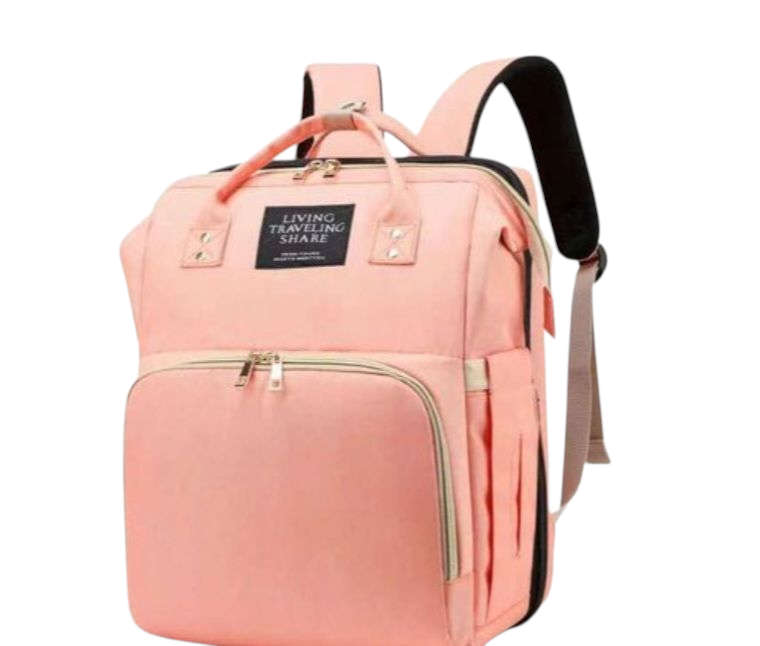 baby bag and bed
