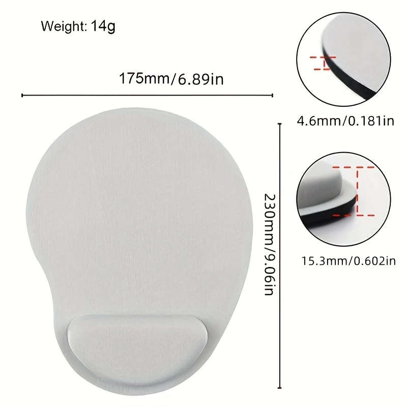 mouse pad with wristguard