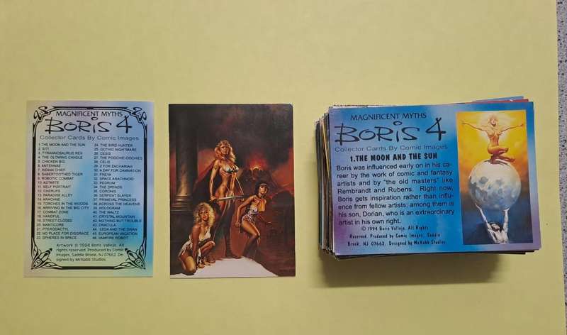 Boris Vallejo Magnificent Myths Cards Full Set (90 set) **Mint**