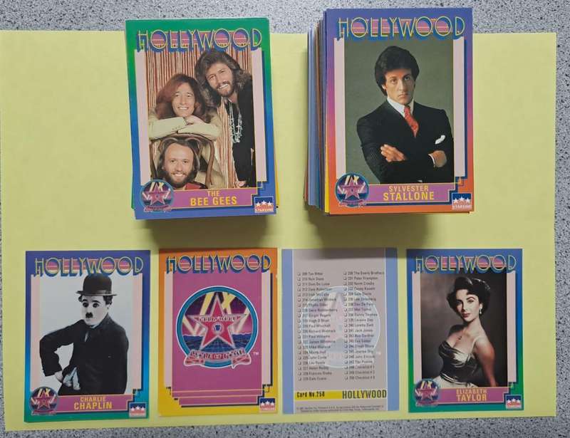 1991 Hollywood Walk of Fame Cards (Full 250 set) **MINT**