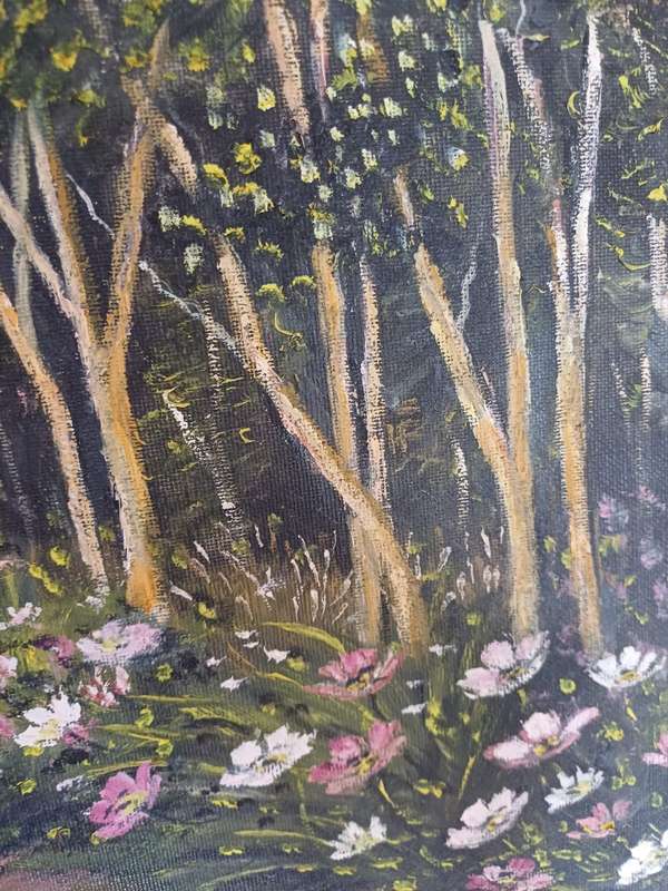 Stunning Large-Scale Oil Painting by Shirley Clarke