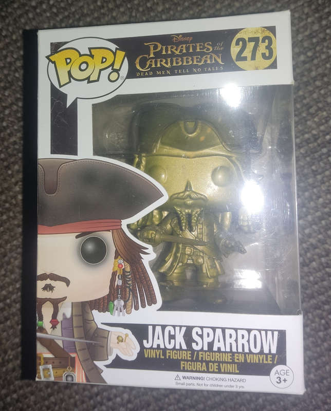 Pirates of the Caribbean Funko POP! Disney Jack Sparrow (GOLD) Vinyl Figure