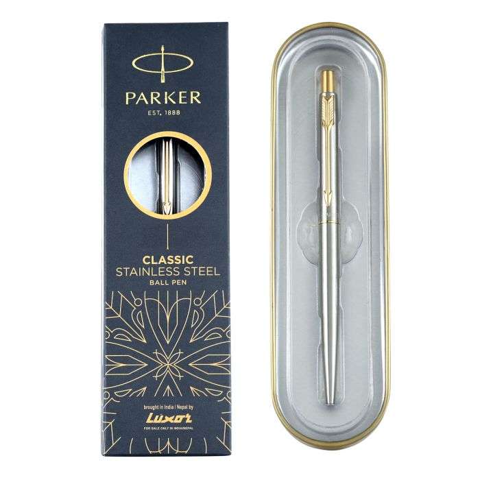 Parker Classic Stainless Steel with Gold Trim