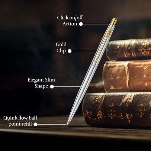 Parker Classic Stainless Steel with Gold Trim