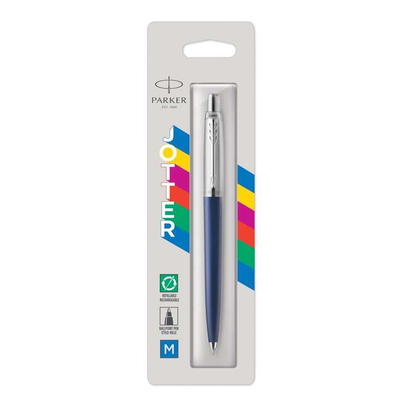 Parker Jotter Standard Navy with Chrome Trim