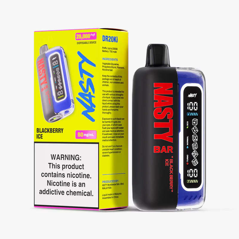 Nasty 20000 Puff Disposable Vape - Blackberry Ice Flavour