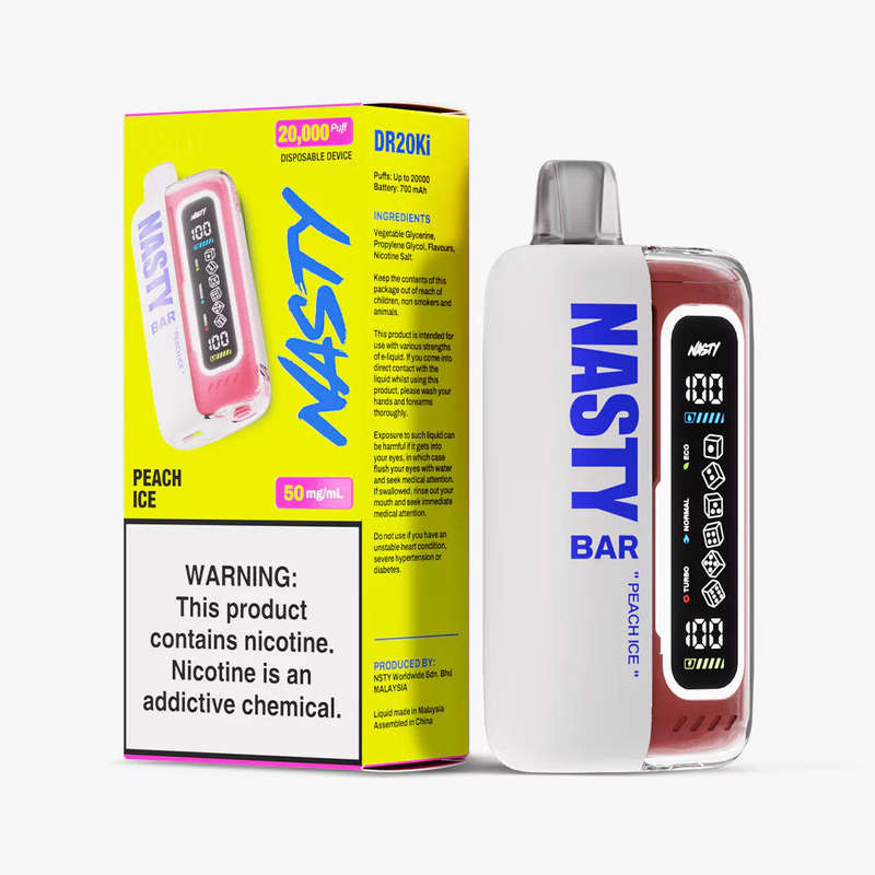 Nasty 20000 Puff Disposable Vape - Peach Ice Flavour