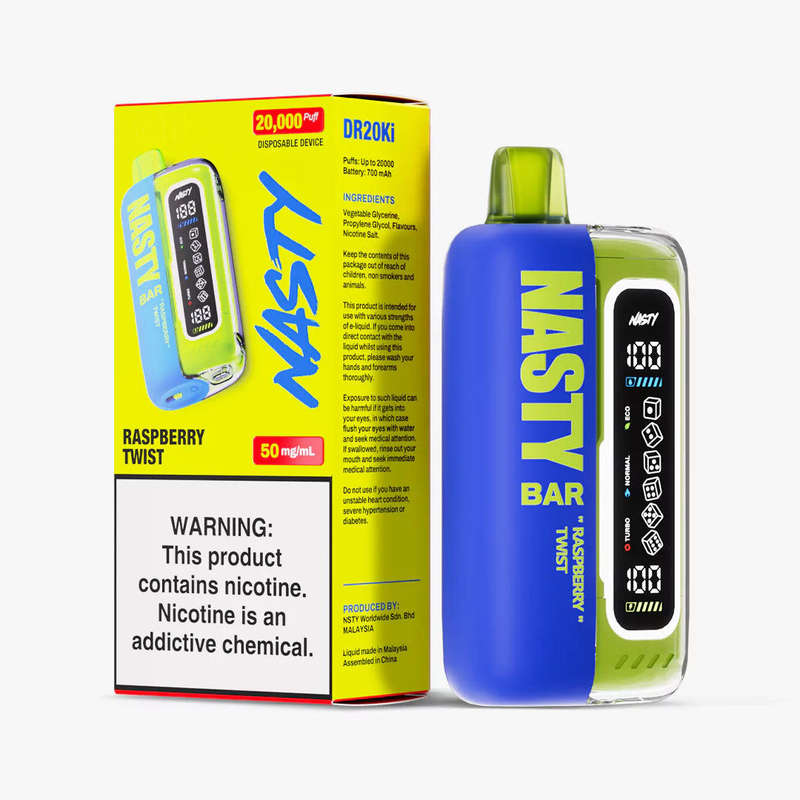 Nasty 20000 Puff Disposable Vape - Raspberry Twist Flavour