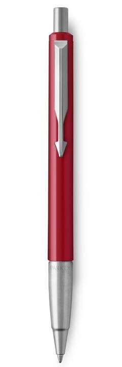 Parker Vector Standard Red with Chrome Trim