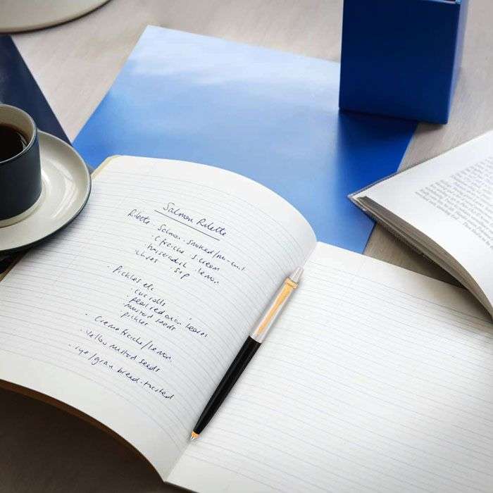 Parker Jotter Standard Black with Gold Trim