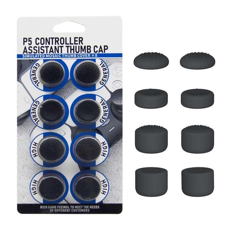 PS5 Controller Analog caps 8pcs black