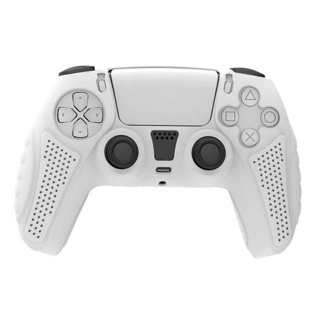 PS5 Controller Silicone Case With 2 Thumb Caps - white