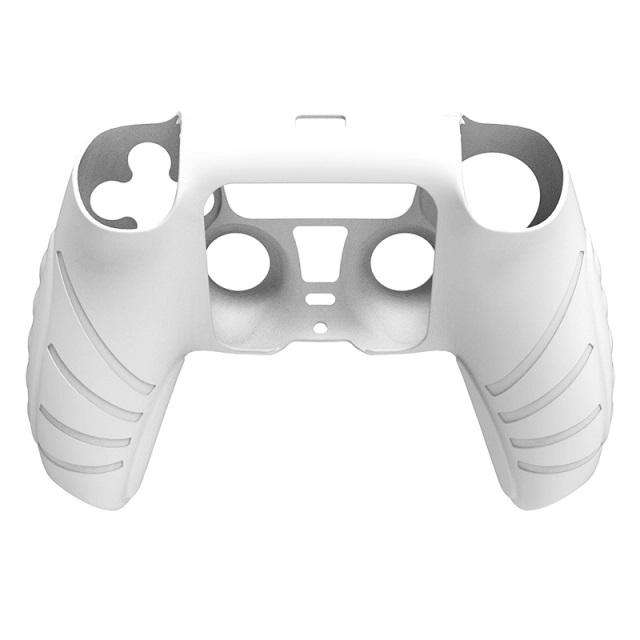 PS5 Controller Silicone Case With 2 Thumb Caps - white