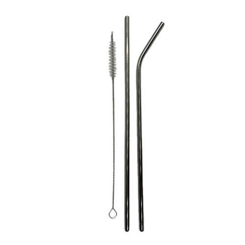 Straight Straw (Silver, Pack of 3)