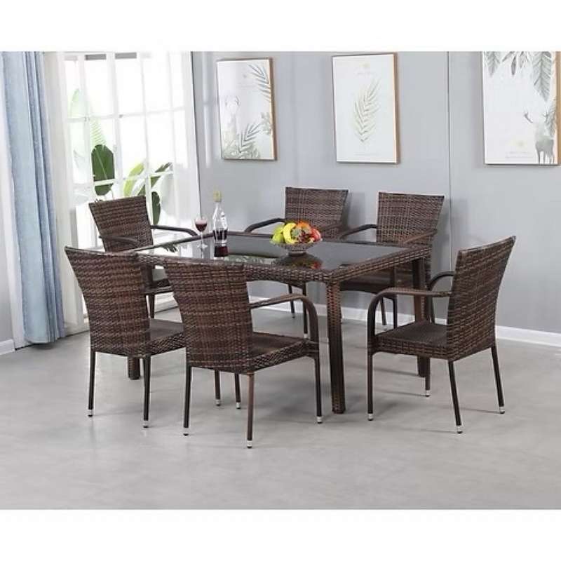 Terry Patio Dining Set - 6 Seater