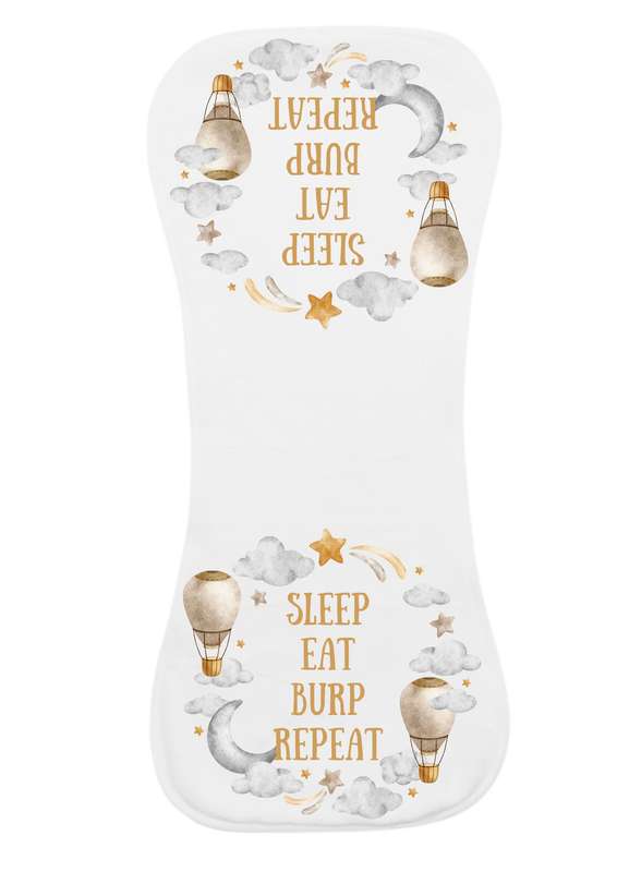 Burp Cloth - Sleep Eat Burp Repeat