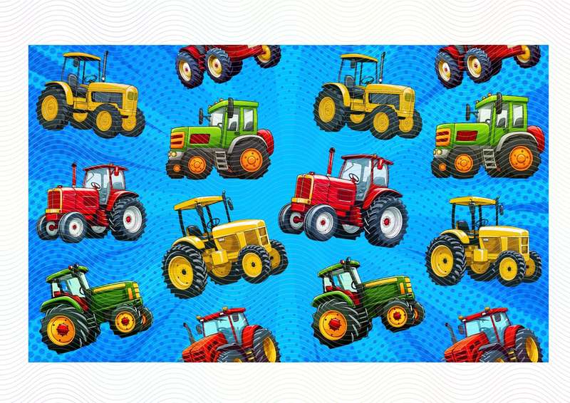 360ml Sippy Cup - Tractors