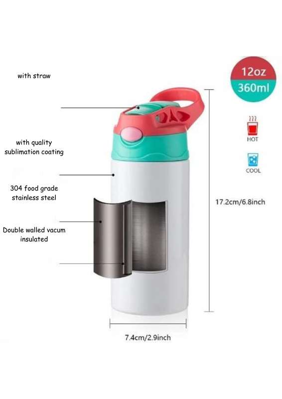 360ml Sippy Cup - Tractors