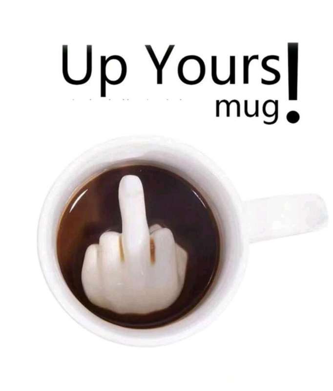 Up Yours Coffee Cup