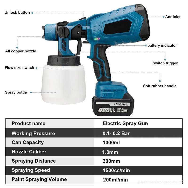 Cordless Portable Paint Spray