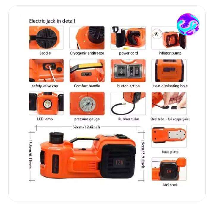 Electric Car Jack Air Pump